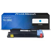 PrintAbout Toner TK-590C Cyaan geschikt voor Kyocera