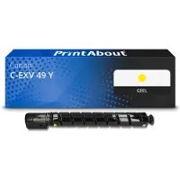 PrintAbout Toner C-EXV 49 Y Geel geschikt voor Canon
