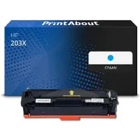 PrintAbout Toner 203X (CF541X) Cyaan Hoge capaciteit geschikt voor HP