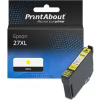 PrintAbout Inktcartridge 27XL (C13T27144012) Geel Hoge capaciteit geschikt voor Epson