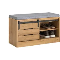 SoBuy FSR120-N Schoenenbank met Schuifdeur