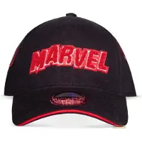 Marvel - Cap - Patches - zwart-rood - Maat Standard