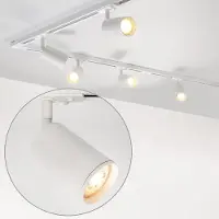 LumenXL Modern 1-fase railsysteem van 3 meter met Jill spots - wit