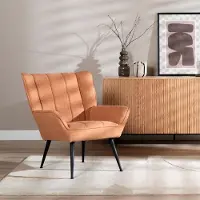 Livin24 Fauteuil City linnen koper