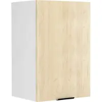 Hioshop Fasola keuken bovenkastje 40 cm 1 deur eik decor, wit.