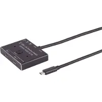 S-Conn USB-C Umschalter, 3.2 Gen 2, bidirektional, 10Gbps