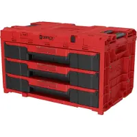Qbrick System ONE Drawer 3 Gereedschapskist 2.0 Rood Ultra HD Gereedschapskist 587 x 380 x 340 mm 27 l met drie laden