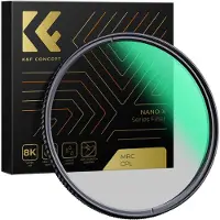 K&F Concept 58MM CPL Filter Super Slank Circulair Polariserend Filter met 28 Lagen Groene Coating, HD, (Polarisatiefilter), Lensfilter