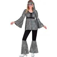 Widmann 70s Groovy Kostuum Disco Zilver XXL Vrouw