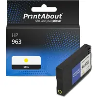 PrintAbout Huismerk HP 963 (3JA25AE) Inktcartridge Geel