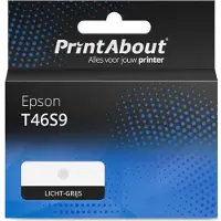 PrintAbout Inktcartridge T46S9 Licht-grijs geschikt voor Epson