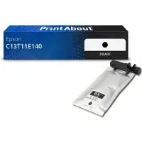 PrintAbout Inktcartridge C13T11E140 Zwart Extra hoge capaciteit geschikt voor Epson