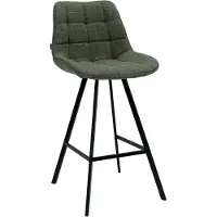 Kick Collection Kick barkruk Reza - Stiksel patroon - Groen