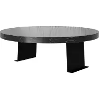 En.casa Dienblad armleuning Kuleskyd rond Ø34 cm marmer zwart []