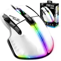 SPIRIT OF GAMER PRO-M5 RGB Gaming Muis - Ergonomische Gamer Muis met Hoge DPI en 8 Programmeerbare Knoppen - 12800 DPI Optische Sensor