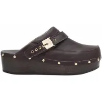 Scholl Klomp Women Withney Leather T Dark Brown-Schoenmaat 39