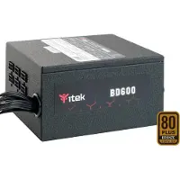 ITek BD600 power supply unit 600 W 24-pin ATX ATX Zwart