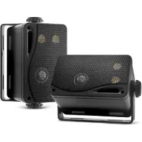 Pyle Marine Luidsprekers - 200 Watt Waterdichte 3 weg Speakers - Voor Gebruik in Huis, Boot, Zwembad, Patio, Binnen en Buiten