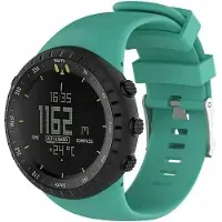 Strap-it Siliconen Smartwatch bandje - Geschikt voor Suunto Core siliconen bandje - aqua - Horlogeband / Polsband / Armband
