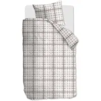 Rivièra Maison Dekbedovertrek Brody Zand Flanel-140 x 200 / 220 cm | 1-Persoons