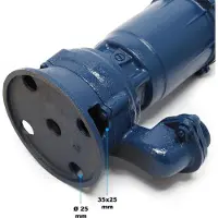 Wiltec Vuilwaterpomp, 550 W, dompelpomp met een capaciteit van 10.000 liter per uur, inclusief 20 meter slang. Pomp