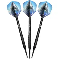 Bull's Shark Pro Black 90% Soft Tip - Dartpijlen - 20 Gram