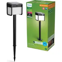 Philips 929004631901 Ezra Staande lamp op zonne-energie LED LED vast ingebouwd 1.8 W Zwart