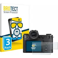 BROTECT - Screenprotector voor Leica SL3-S (Display + Schouderdisplay) - Folie Beschermfolie Beschermglas matte 3 Stuks