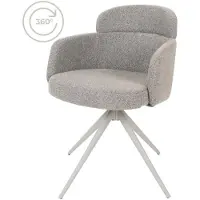 Home67 Eetkamerstoel chase bouclé brown