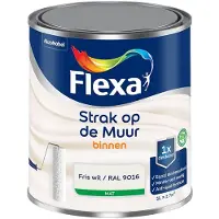 Flexa - Strak Op De Muur Binnen Mat - Fris Wit / Ral 9016 - Mengverf - 1 L