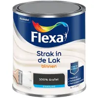 Flexa - Strak In De Lak Binnenlak Zijdeglans - 100% Grafiet - Mengverf - 1 L