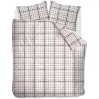 Rivièra Maison Dekbedovertrek Brody Zand Flanel-240 x 200 / 220 cm | Lits-Jumeaux