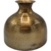 Deco4yourhome - Vaas - Vase - Moon - Bloemenvaas - Antiek Goud - Gold - Metaal