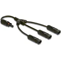 DeLOCK DL4 Solar Splitter Cable 1 x female to 3 x male 35 cm black