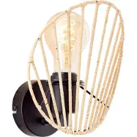 TRIO Led leeslamp Curtis messing mat