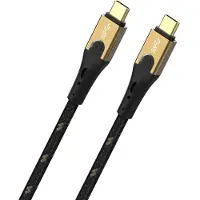 OEHLBACH USB-kabel USB 3.2 Gen2 USB-C stekker, USB-C stekker 1.00 m Zwart/goud Afgeschermd (drievoudig) D1C9531