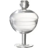 J-Line Voorraadpot diamant kristal transparant glas small