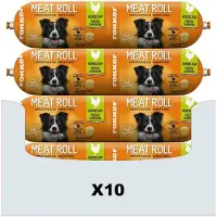 Fokker 10x Meat Roll Hondenvoer Nat Kip - Zalm 800 Gr