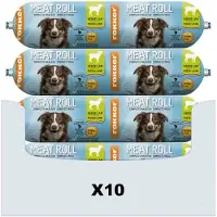 Fokker 10x Meat Roll Hondenvoer Nat Lam - Zalm 800 Gr