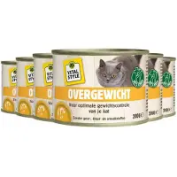 VITALstyle 6x Kattenvoer Blik Overgewicht 200 gr