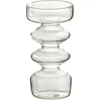 J-Line Vaas luna glas transparant small