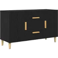 vidaXL Dressoir 100x36x60 cm spaanplaat zwart eikenkleurig
