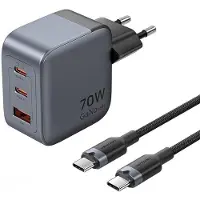 Vention Fjah0-eu Usb-c/a/hdmi Gan 60w/5w/4k@ Usb-a En Usb-c Wandlader 60hz