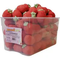Bvlgari Bulgari Spek Aardbei -marshmallow in de vorm van een aardbei - per silo 60 stuks (+- 1 kg) - spekken - spekjes snoep