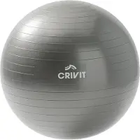 Crivit Soft-Gymnastiek bal - 65cm - Kunststof - Snel opblaasbaar - Voor Fitnessoefeningen
