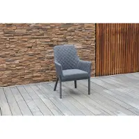 CLEMENTO Rafael dining tuinstoel aluminium/sunbrella 2 stuks