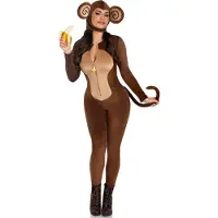 Leg avenue - Cheeky Monkey Kostuum - XS - Bruin