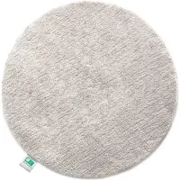 Casa Pura Sky Badmat - Ronde Baddeken - Dichte, Pluizige Feel-Good Factor voor je huis - Antislip & Wasbare - Getest op Schadelijke Stoffen - Diameter : 120 cm - Ivoor