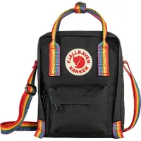 Fjall Raven Schoudertas ' Kanken Rainbow Sling ' oranje / karmijnrood / zwart
