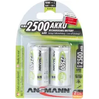 Ansmann Oplaadbare C / HR14 Ni-MH Batterijen (2 stuks, 2500 mAh)